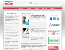 Tablet Screenshot of nursingservicesuk.co.uk